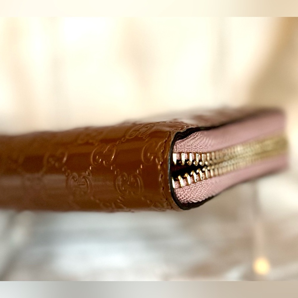 Gucci Microguccissima Pattern Rose Gold/ Pink Pat… - image 4